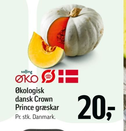 Økologisk dansk Crown Prince græskar – Føtex