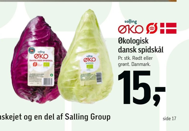 Økologisk dansk spidskål – Føtex