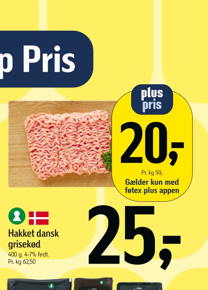 Hakket dansk grisekød – Føtex