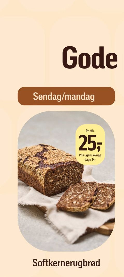 Softkernerugbrød – Føtex