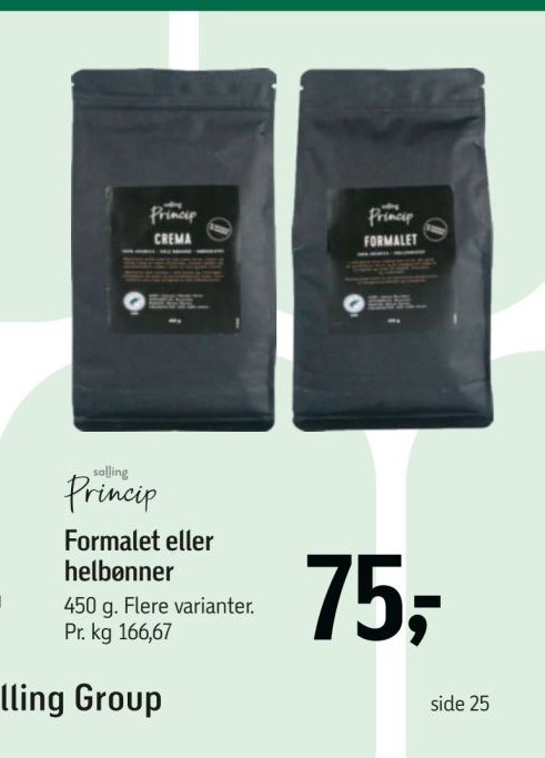 Formalet eller helbønner – Føtex