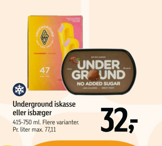 Underground iskasse eller isbæger – Føtex