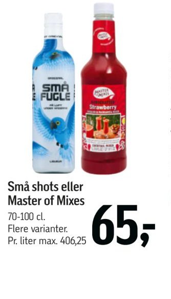Små shots eller Master of Mixes – Føtex