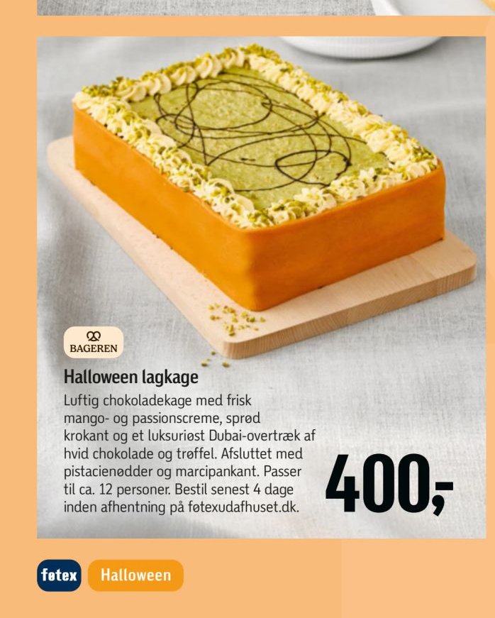 Halloween lagkage – Føtex