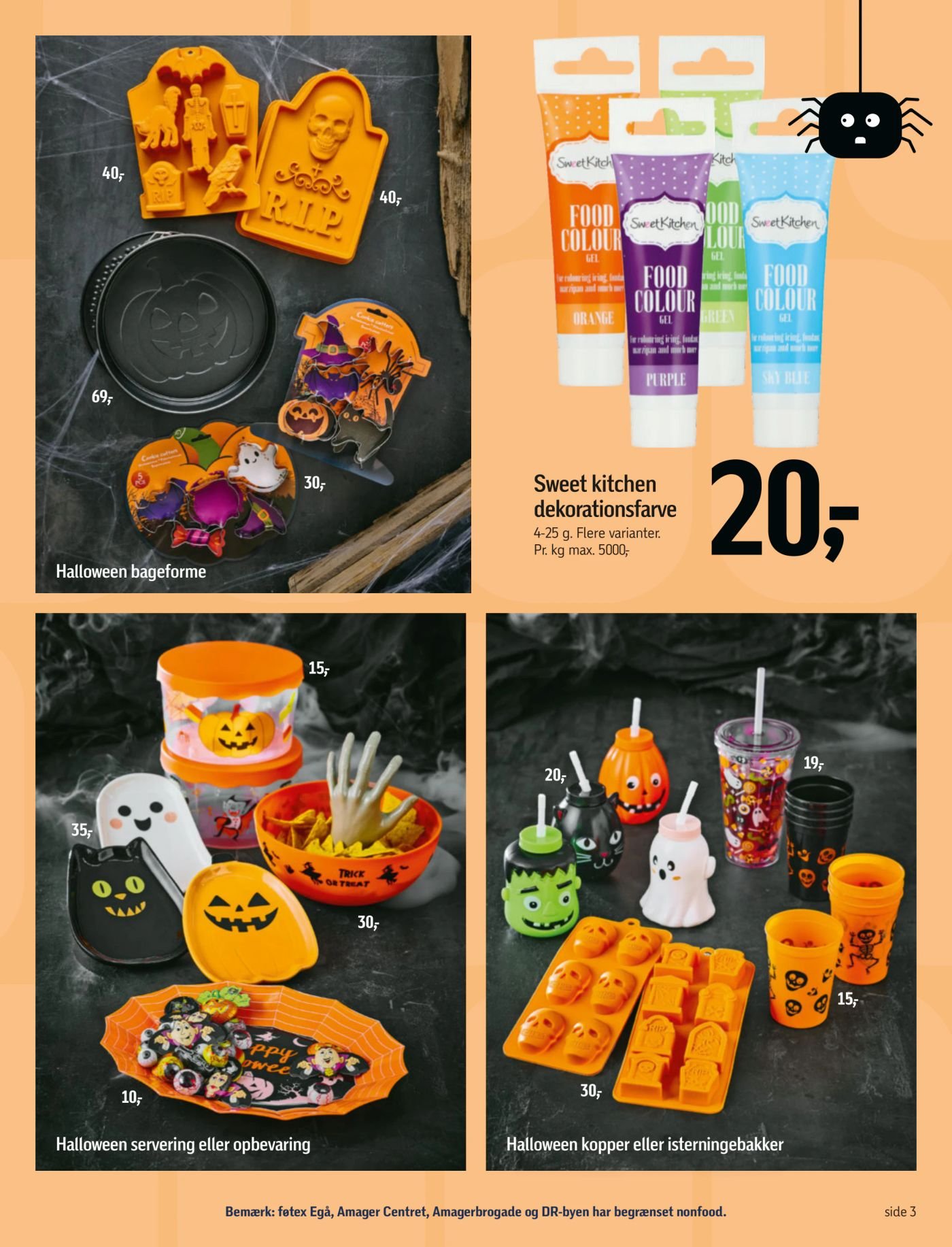 Halloween kopper eller isterningebakker – Føtex