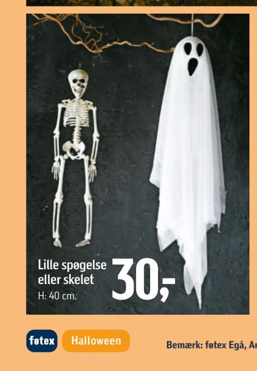 Lille spøgelse eller skelet – Føtex