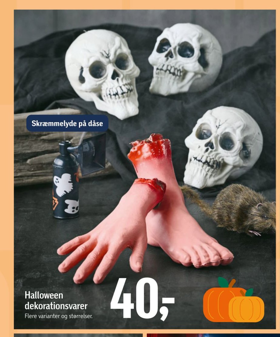 Halloween dekorationsvarer – Føtex
