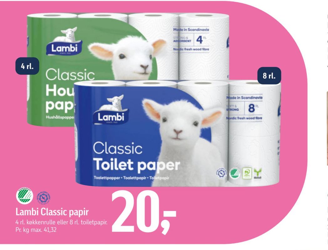 Lambi Classic papir – Føtex