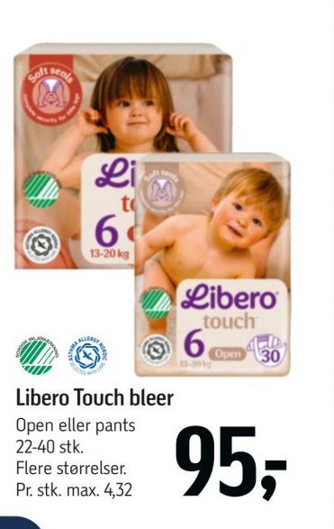 Libero Touch bleer – Føtex