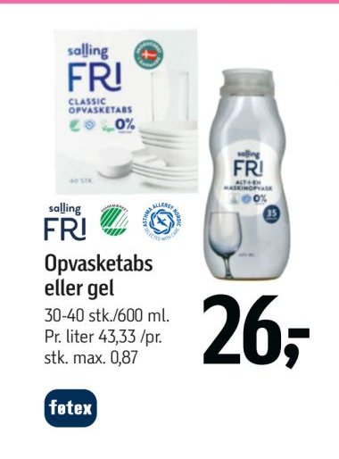Opvasketabs – Føtex