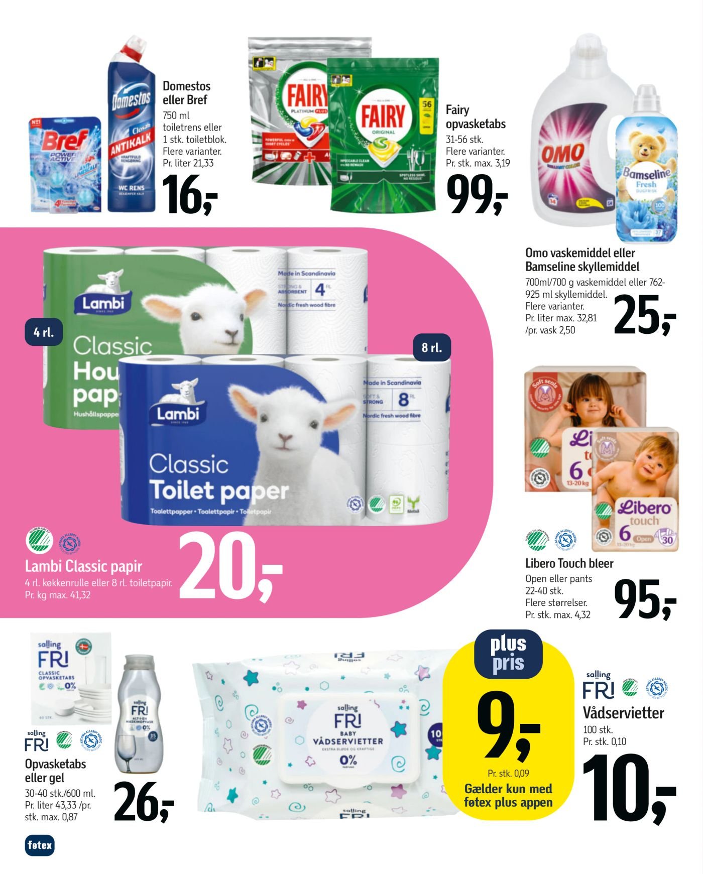 Vådservietter 100 stk. – Føtex
