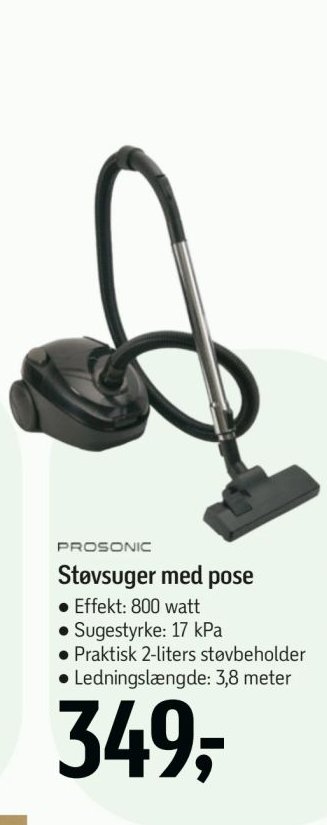 PROSONIC Støvsuger med pose – Føtex