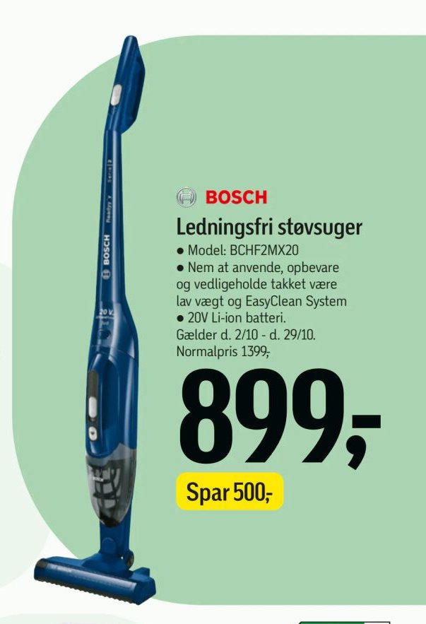 BOSCH Ledningsfri støvsuger – Føtex