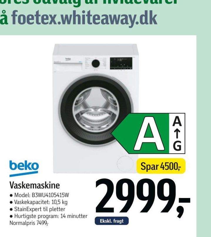 beko Vaskemaskine – Føtex