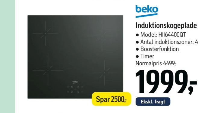beko Induktionskogeplade – Føtex