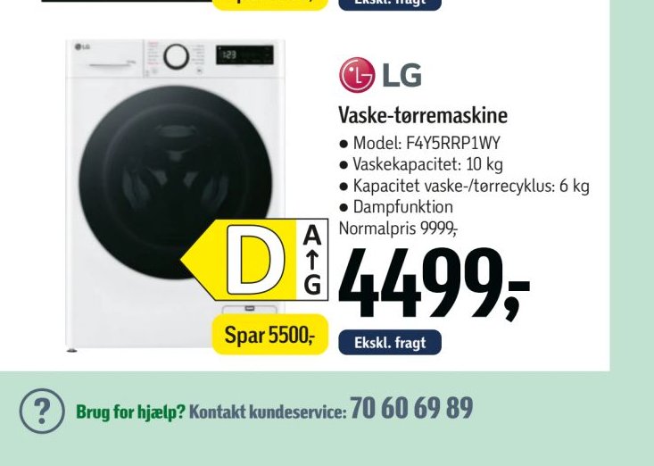 LG Vaske-tørremaskine – Føtex