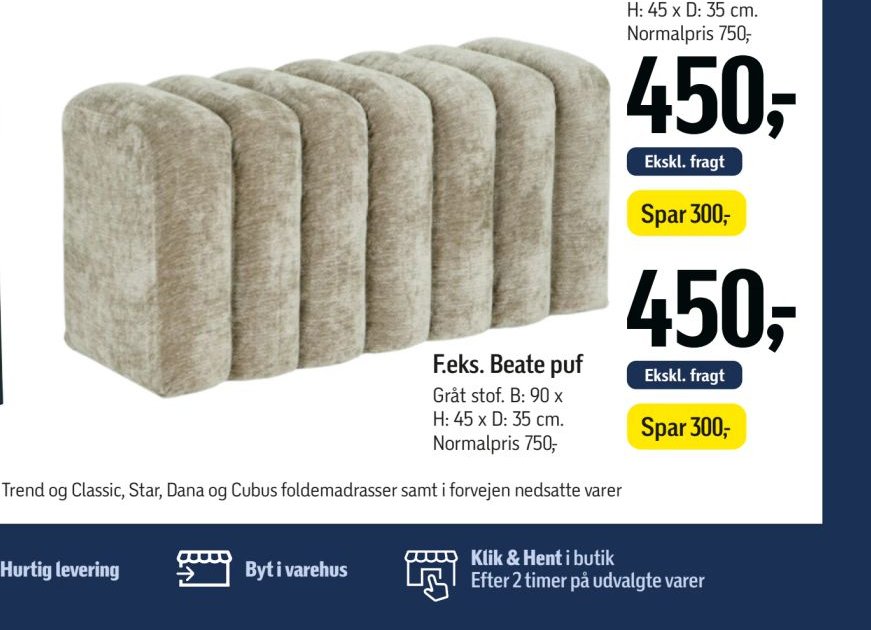Beate puf – Føtex