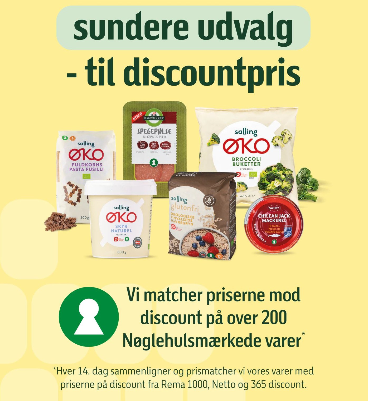Den Grønne Slagter Spegepølse Klassisk og Mild – Føtex
