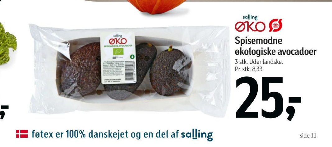 Spisemodne økologiske avocadoer – Føtex