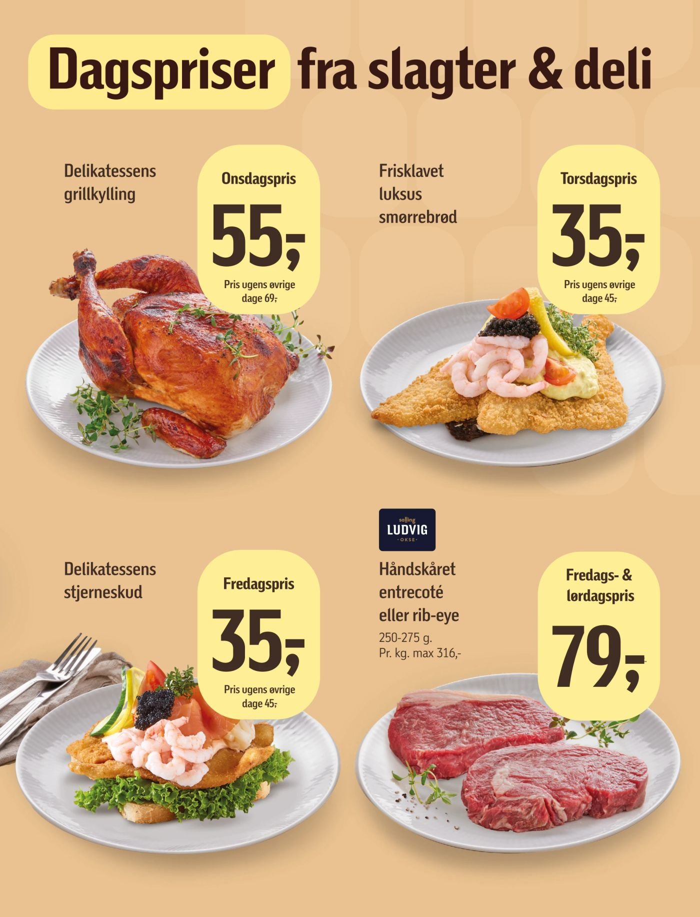 Delikatessens hel kylling – Føtex