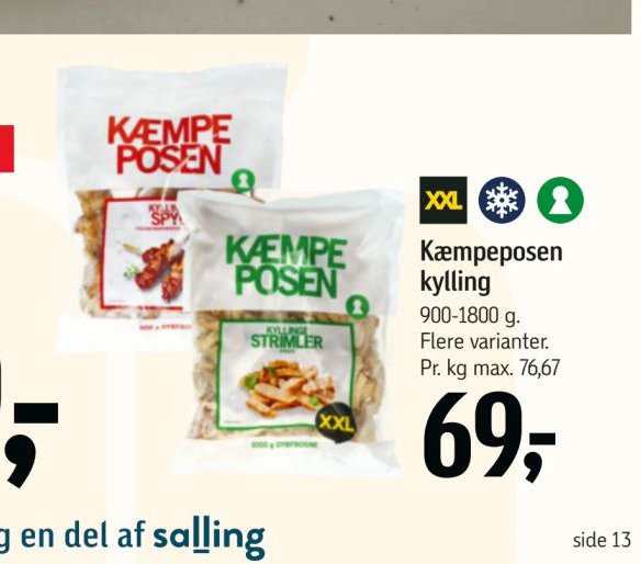 Kæmpeposen kylling – Føtex