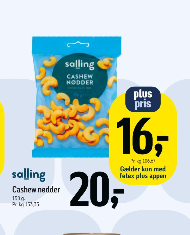 salling Cashew nødder – Føtex