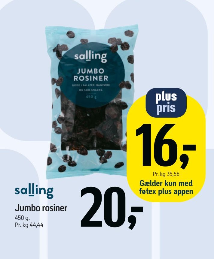 salling Jumbo rosiner – Føtex