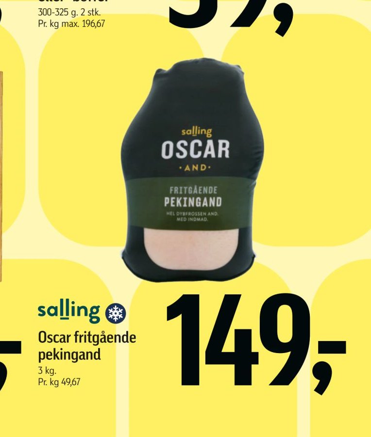 Oscar fritgående pekingand – Føtex