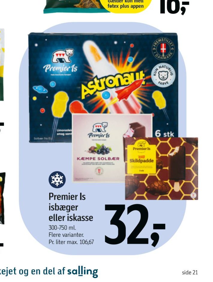 Premier Is isbæger eller iskasse – Føtex