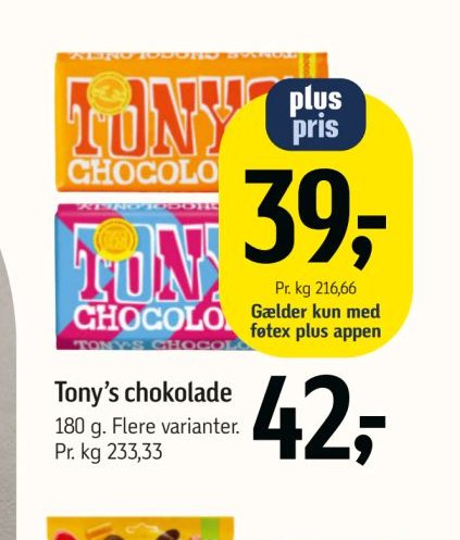 Tony’s chokolade – Føtex