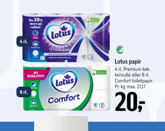 Lotus Papir – Føtex