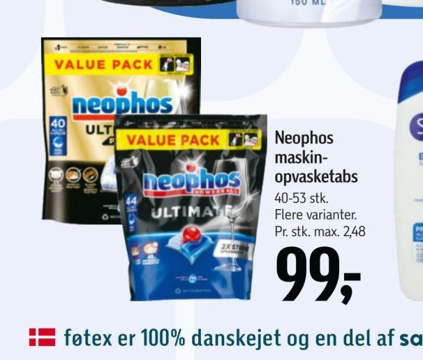 Neophos maskin opvasketabs – Føtex