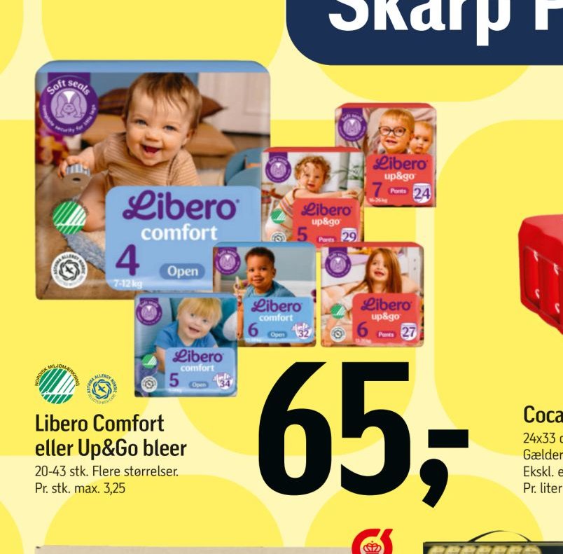 Libero Comfort eller Up&Go bleer – Føtex