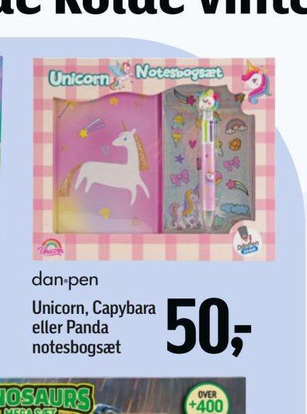Unicorn, Capybara eller Panda notesbogsæt – Føtex