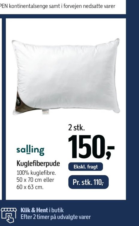 Kuglefiberpude – Føtex