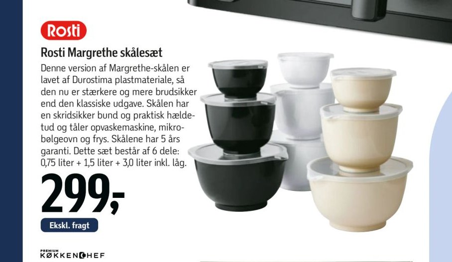 Rosti Margrethe skålesæt – Føtex