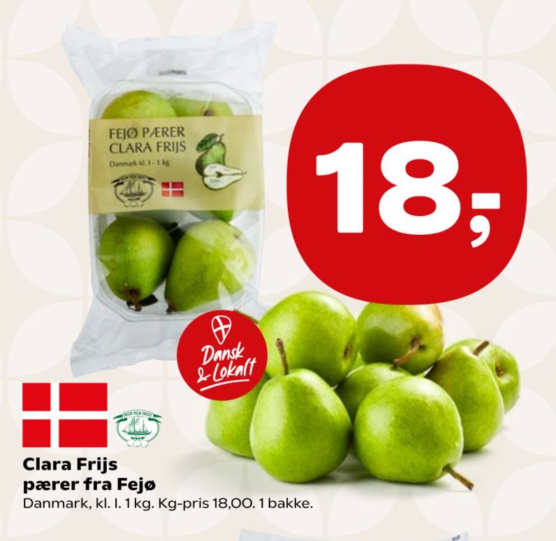 Clara Frijs pærer fra Fejø – Kvickly