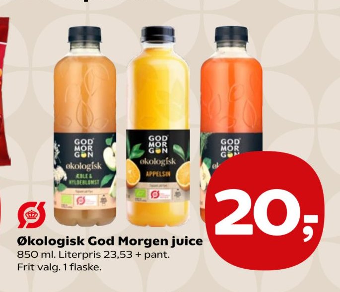 Økologisk God Morgen juice 850 ml. – Kvickly