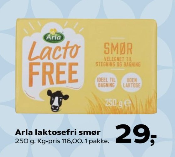 Arla laktosefri smør 250 g – Kvickly