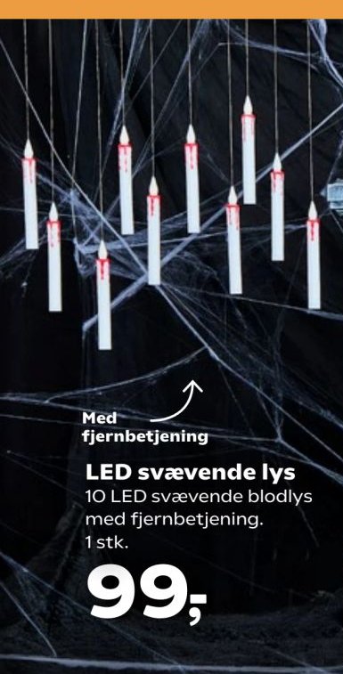 LED svævende lys 10 LED svævende blodlys med fjernbetjening. 1 stk. – Kvickly