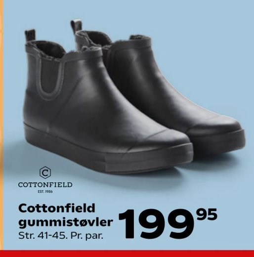 Cottonfield gummistøvler Str. 41-45. Pr. par. – Kvickly