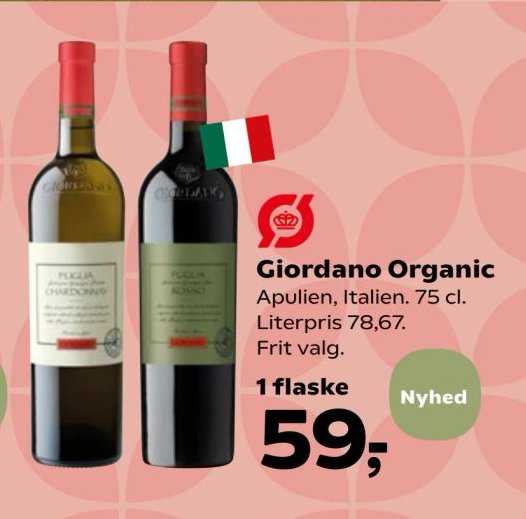 Giordano Organic Apulien, Italien. 75 cl. – Kvickly