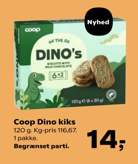 Coop Dino kiks 120 g – Kvickly