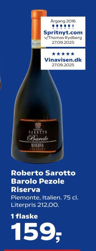 Roberto Sarotto Barolo Pezole Riserva – Kvickly