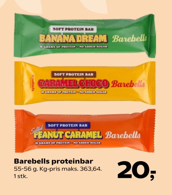 Barebells proteinbar 55-56 g – Kvickly