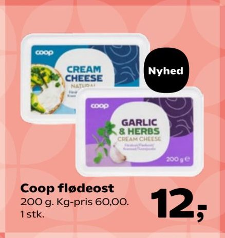 Coop flødeost – Kvickly