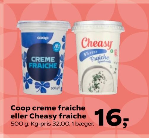 Coop creme fraiche eller Cheasy fraiche – Kvickly