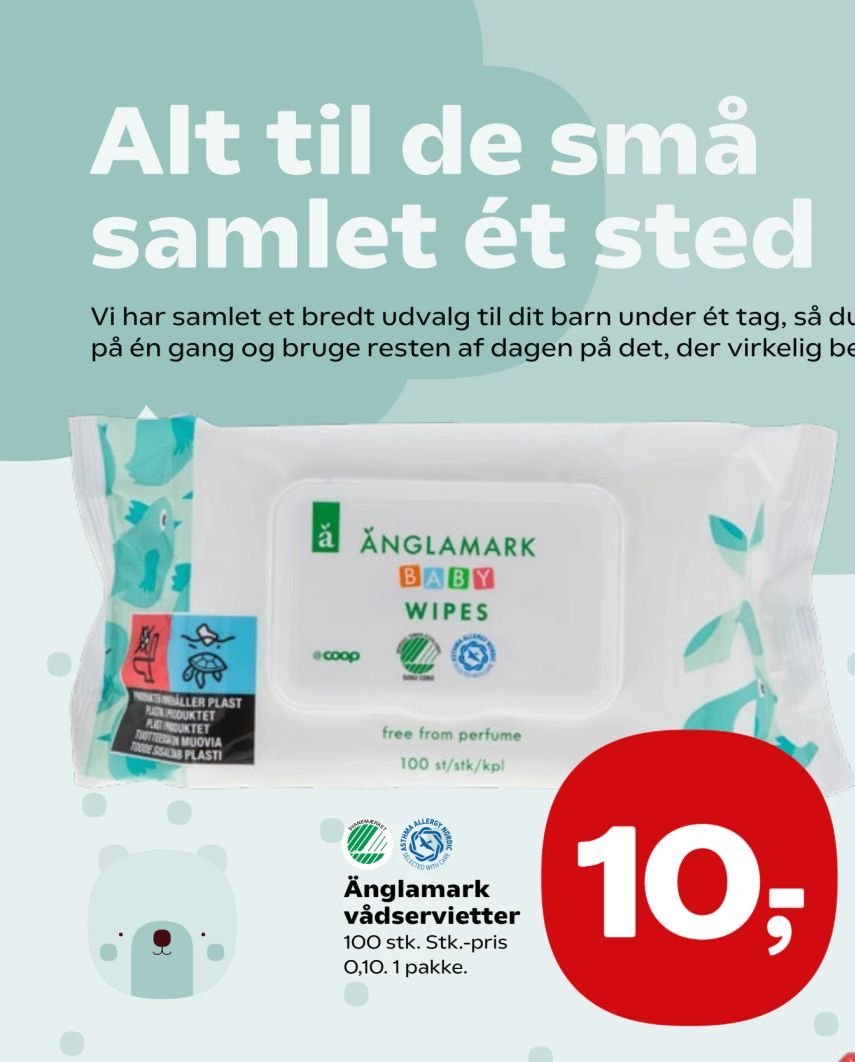 Änglamark vådservietter – Kvickly