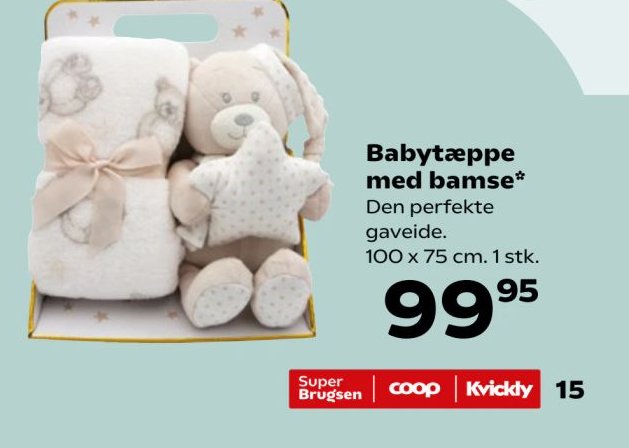 Babytæppe med bamse – Kvickly