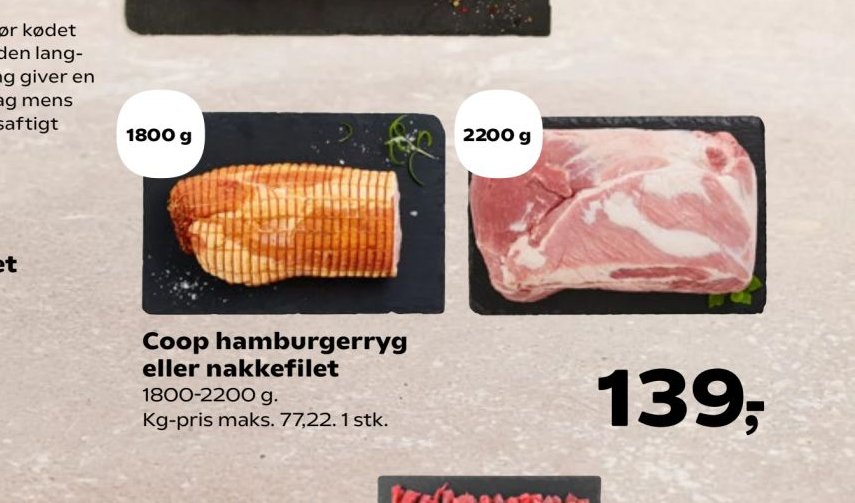 Coop hamburgerryg eller nakkefilet – Kvickly